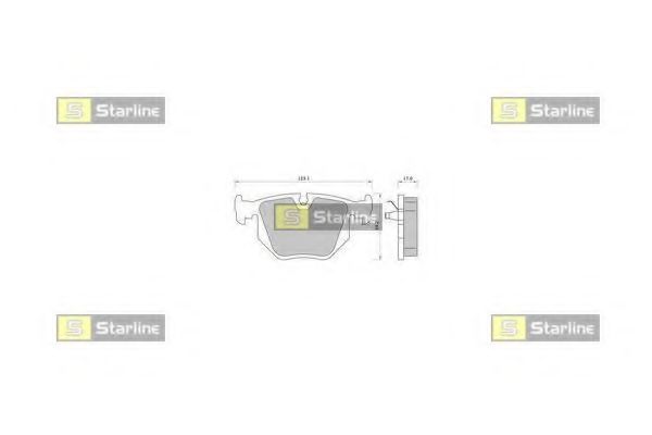 Тормозные колодки STARLINE BD S363
