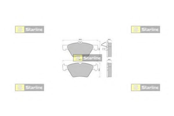 Тормозные колодки STARLINE BD S367