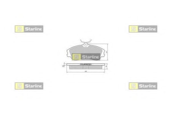 Тормозные колодки STARLINE BD S374