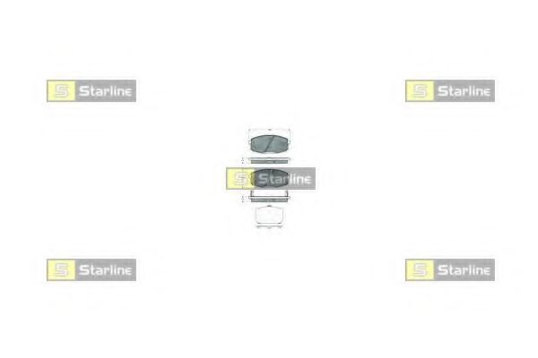 Тормозные колодки STARLINE BD S378