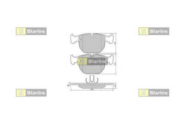 Тормозные колодки STARLINE BD S384