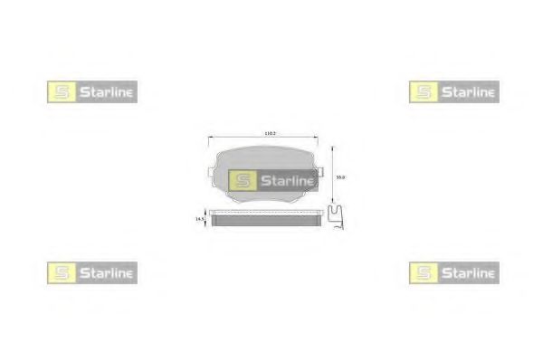 Тормозные колодки STARLINE BD S397