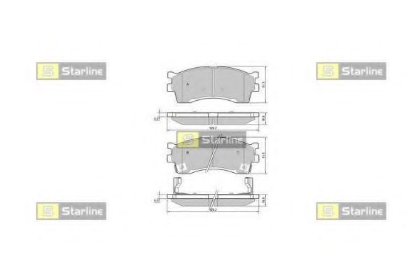 Тормозные колодки STARLINE BD S401