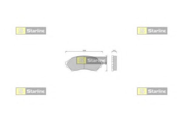 Тормозные колодки STARLINE BD S421