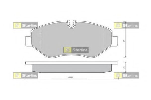 Тормозные колодки STARLINE BD S426