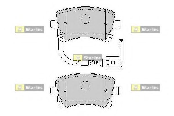 Тормозные колодки STARLINE BD S826P