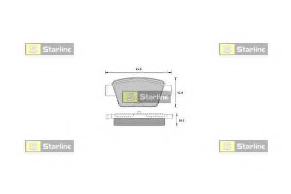 Тормозные колодки STARLINE BD S836P