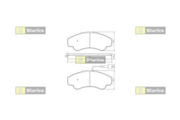 Тормозные колодки STARLINE BD S840P