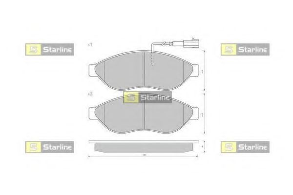 Тормозные колодки STARLINE BD S847P