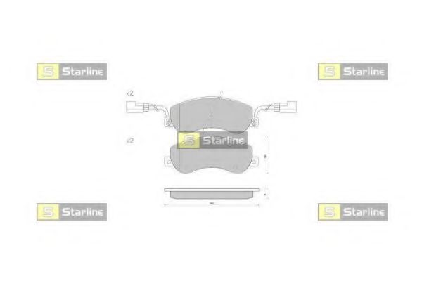 Тормозные колодки STARLINE BD S407