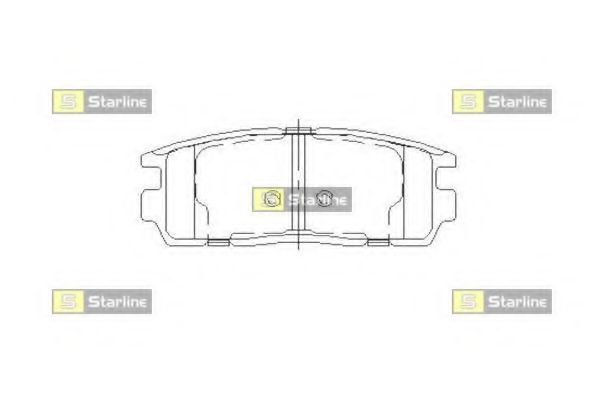 Тормозные колодки STARLINE BD S851P