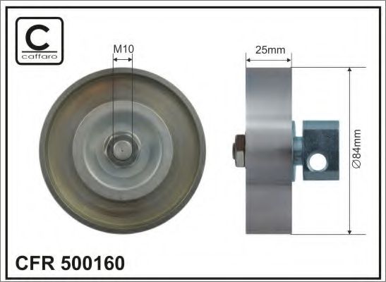 Ролик ремня генератора CAFFARO 500160