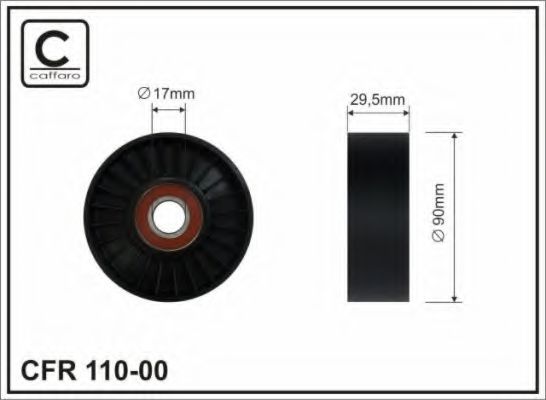 Ролик ремня генератора CAFFARO 110-00