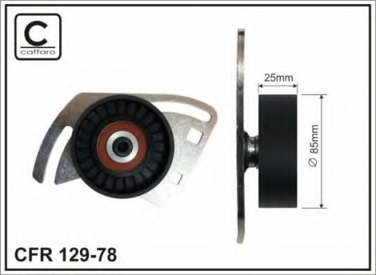 Ролик натяжной ремня генератора CAFFARO 129-78