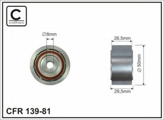 Обводной ролик CAFFARO 139-81