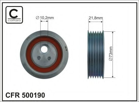 Ролик ремня генератора CAFFARO 500190