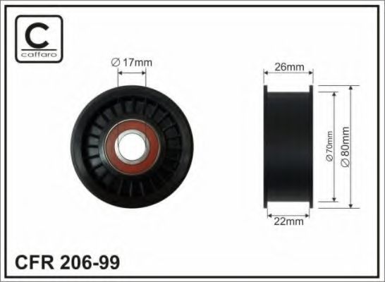 Обводной ролик CAFFARO 206-99