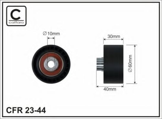 Обводной ролик ремня ГРМ CAFFARO 23-44