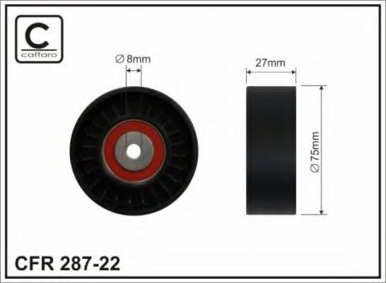 Ролик ремня генератора CAFFARO 287-22