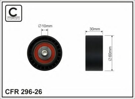 Ролик ремня генератора CAFFARO 296-26