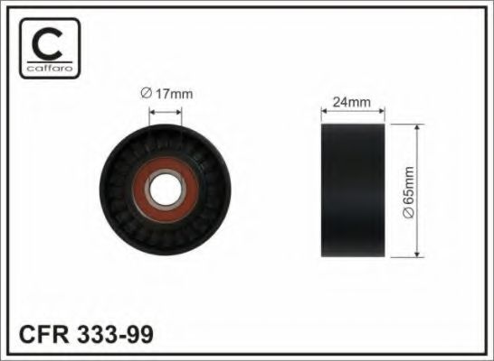 Ролик ремня генератора CAFFARO 333-99
