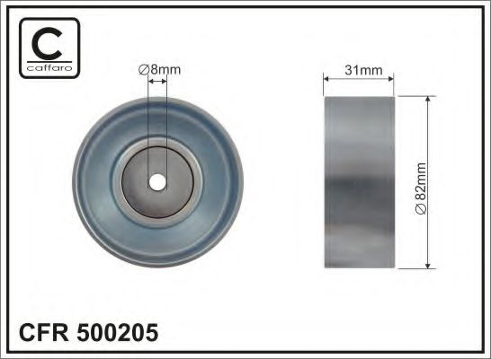 Ролик ремня генератора CAFFARO 500205