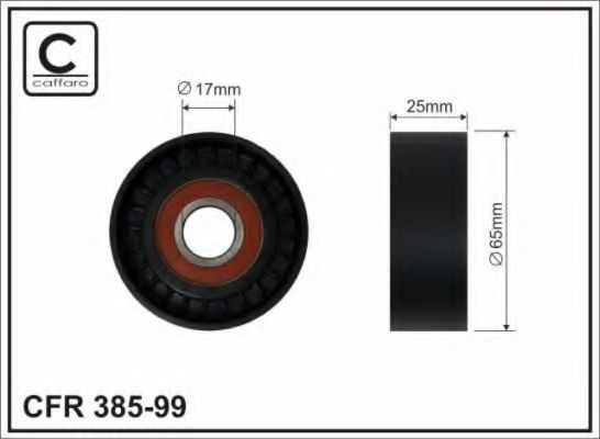 Ролик ремня генератора CAFFARO 385-99