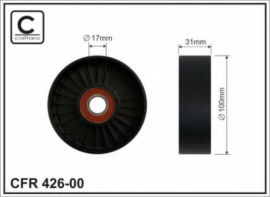 Ролик ремня генератора CAFFARO 426-00