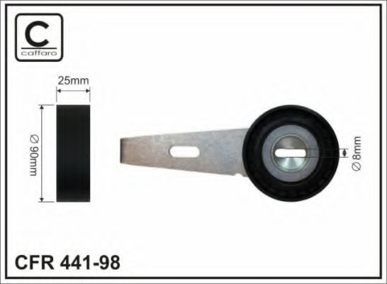 Ролик натяжной ремня генератора CAFFARO 441-98