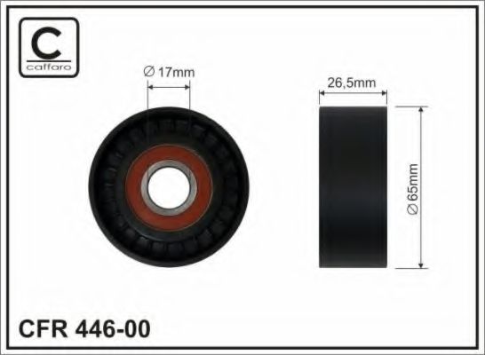 Ролик ремня генератора CAFFARO 446-00