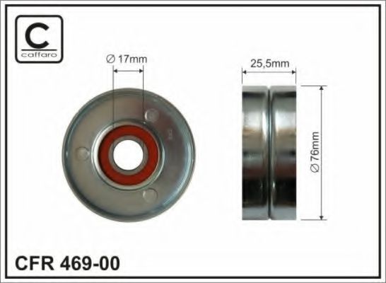 Ролик ремня генератора CAFFARO 469-00