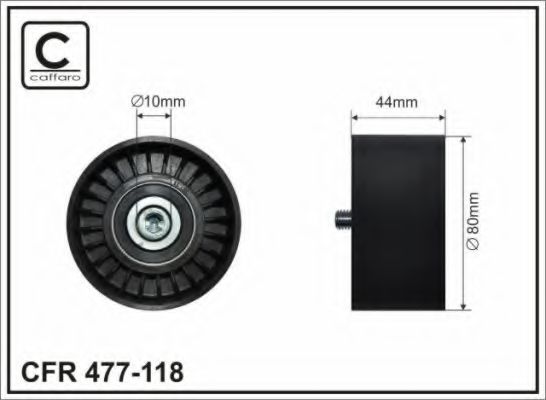 Ролик ремня генератора CAFFARO 477-118