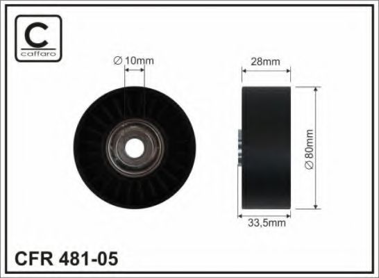Обводной ролик CAFFARO 481-05