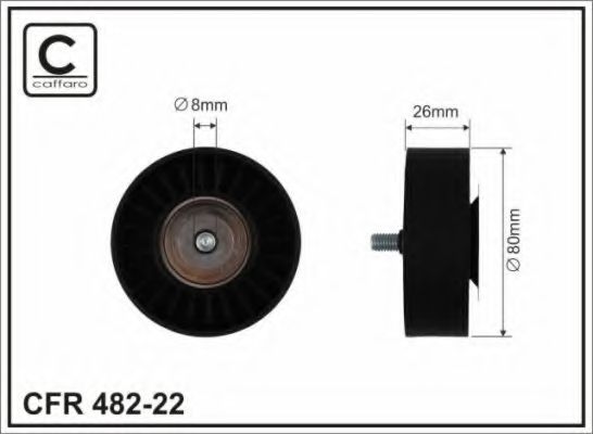 Обводной ролик CAFFARO 482-22
