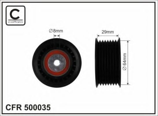 Обводной ролик CAFFARO 500035