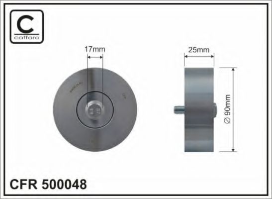 Ролик ремня генератора CAFFARO 500048