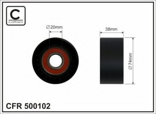 Обводной ролик CAFFARO 500102