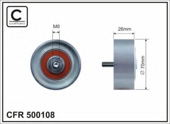Обводной ролик CAFFARO 500108