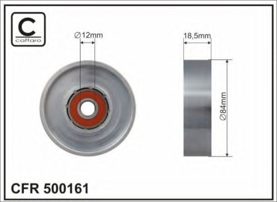 Ролик ремня генератора CAFFARO 500161