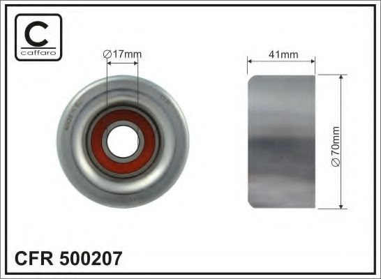 Ролик ремня генератора CAFFARO 500207