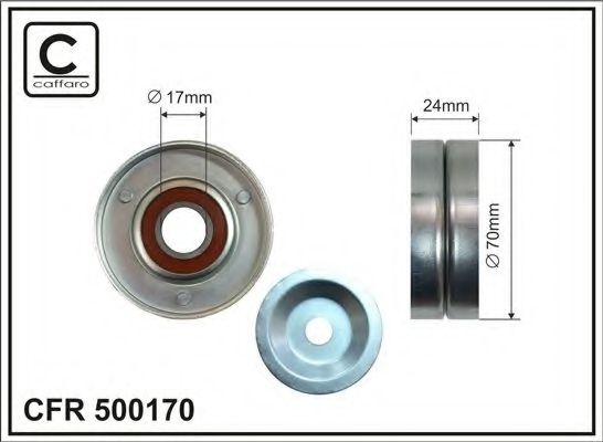 Натяжной ролик ремня ГРМ CAFFARO 500170