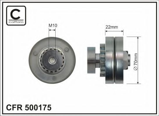 Ролик ремня генератора CAFFARO 500175
