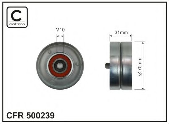 Ролик ремня генератора CAFFARO 500239