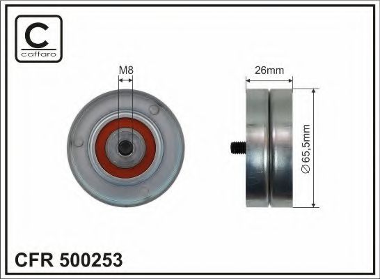 Ролик ремня генератора CAFFARO 500253