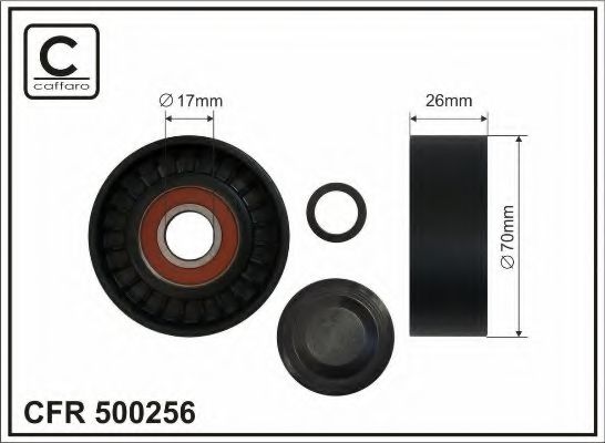 Ролик ремня генератора CAFFARO 500256