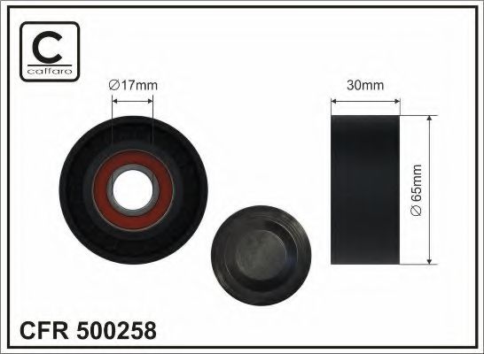 Ролик ремня генератора CAFFARO 500258