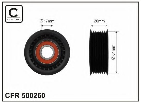 Натяжной ролик ремня ГРМ CAFFARO 500260