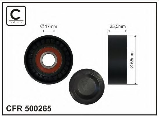 Ролик ремня генератора CAFFARO 500265
