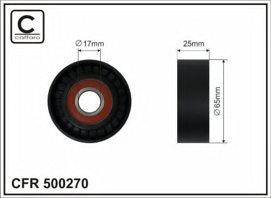 Ролик ремня генератора CAFFARO 500270