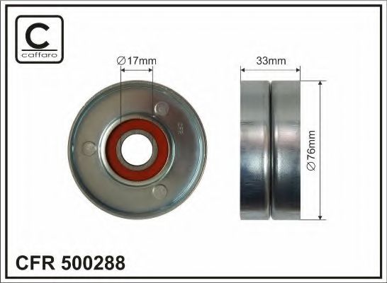 Ролик ремня генератора CAFFARO 500288